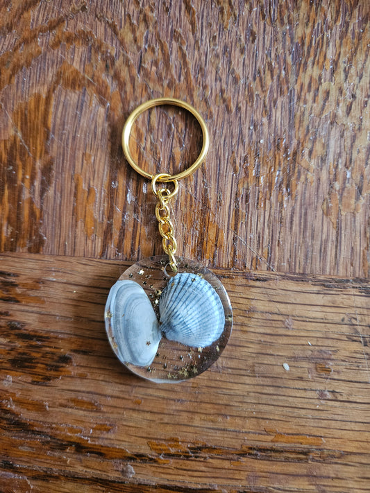porte clés  avec coquillage